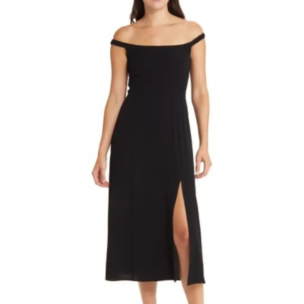 NWT Charles Henry Women's Black Sleeveless A-line Midi Dress - size XS